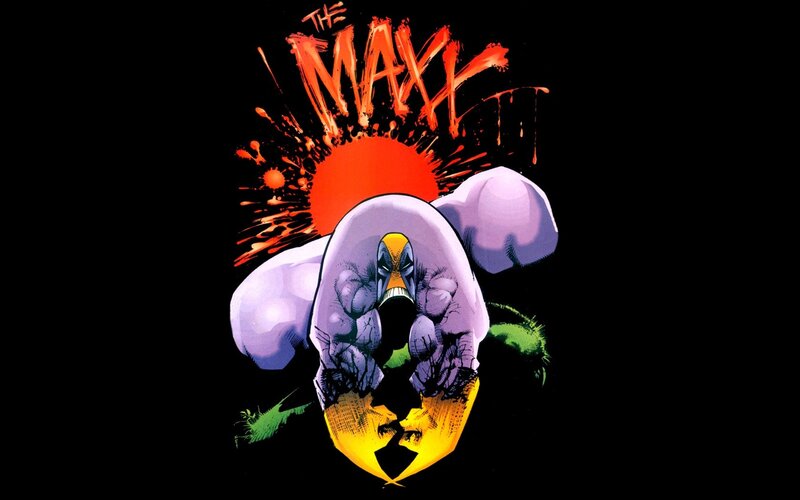 Purple Muscular Character — Black