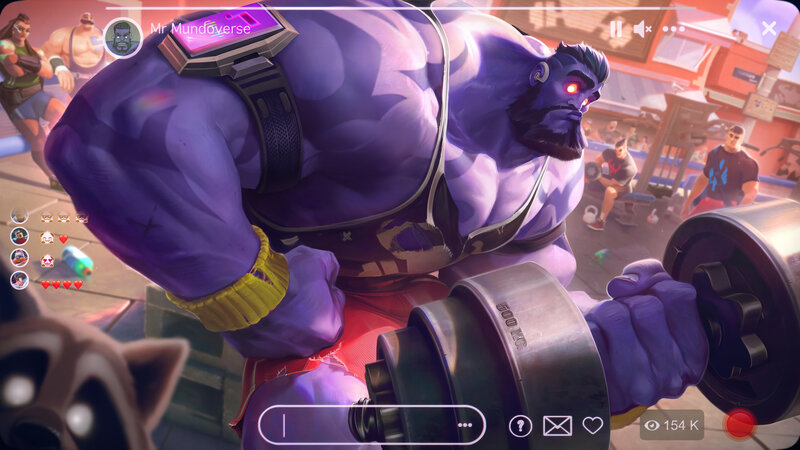 Purple Muscular Character — Energetic