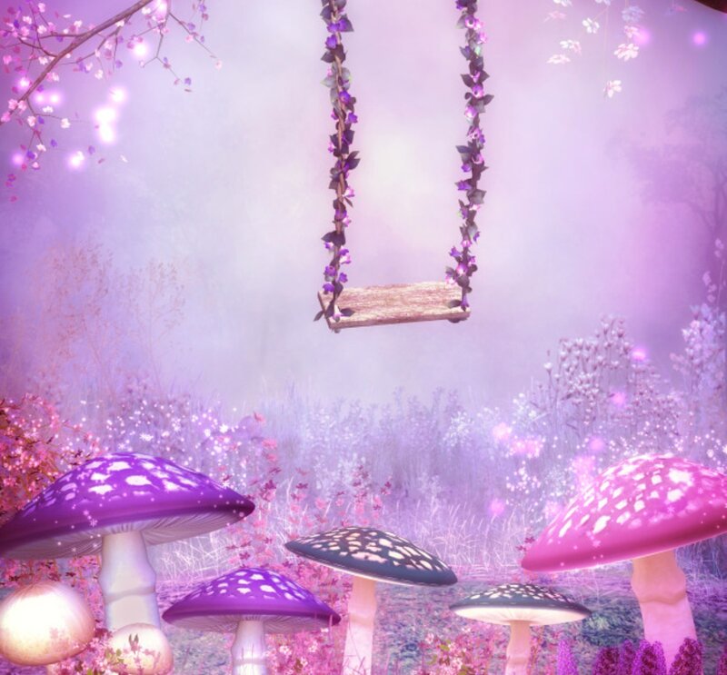 Purple Mushroom Forest
