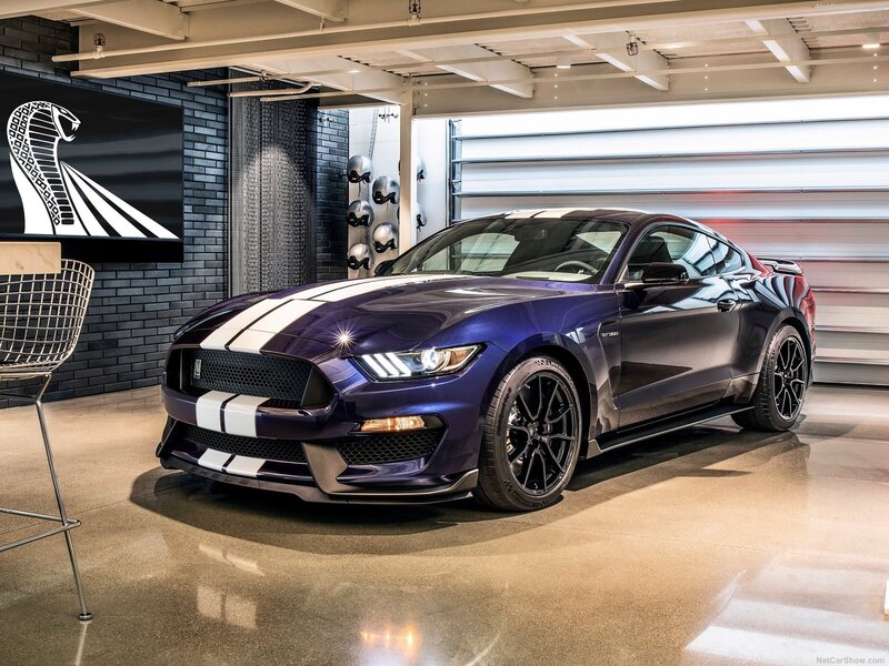 Purple Mustang Car — Dramatic