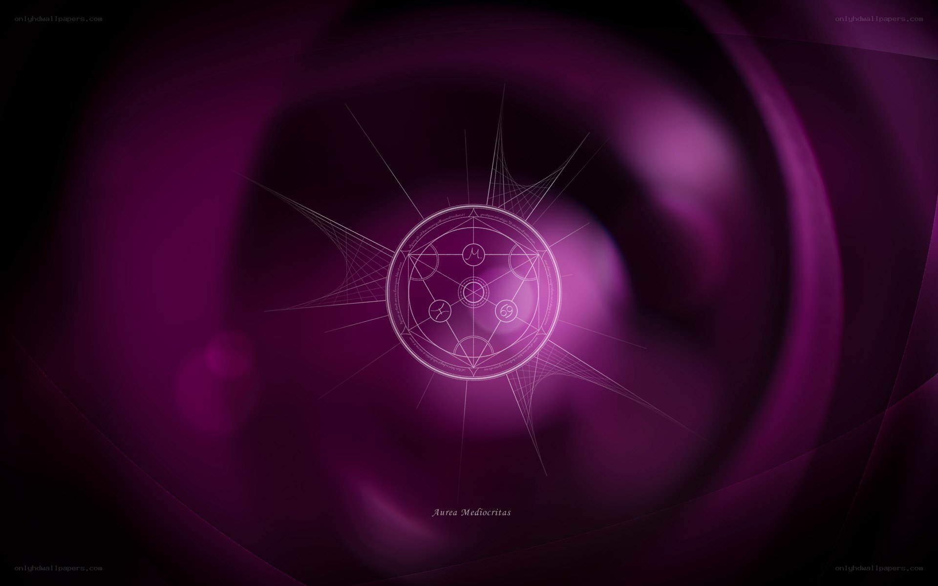 purple mystical symbol