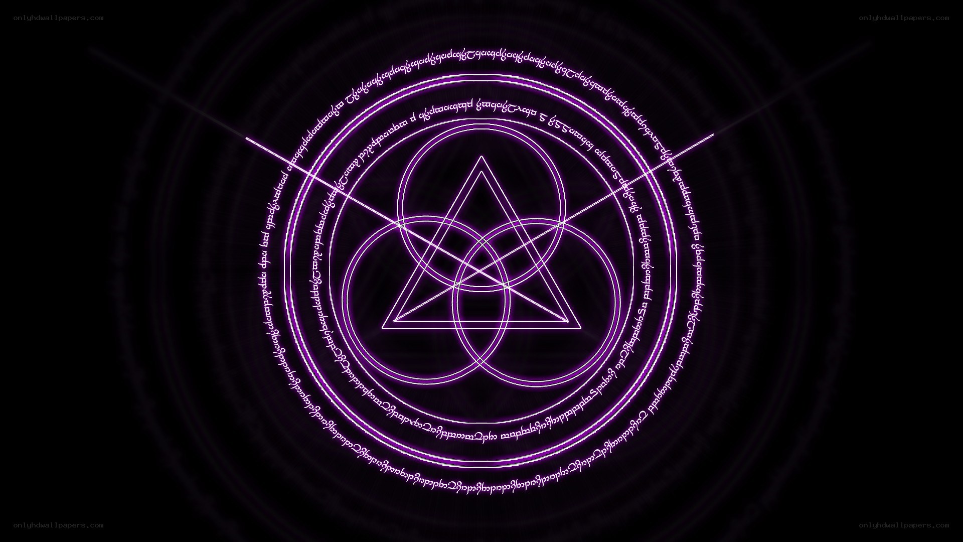 purple mystical symbol