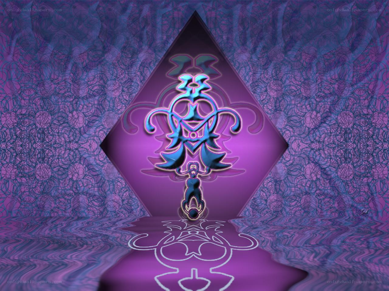 purple mystical symbol