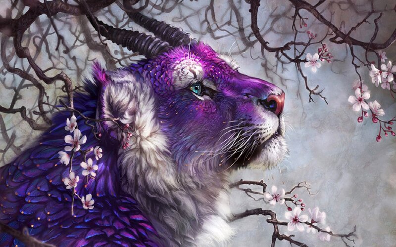 Purple Mythical Creature — Serene