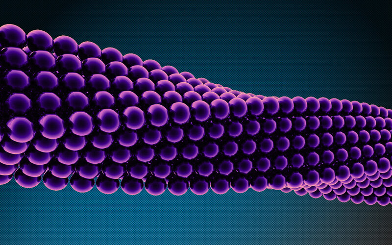 purple nanotube structure
