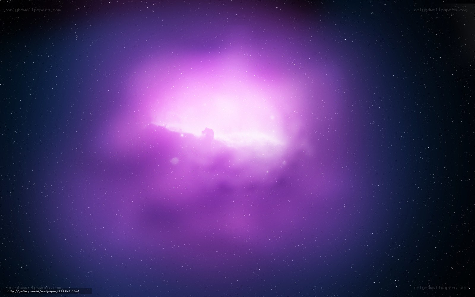 purple nebula in space