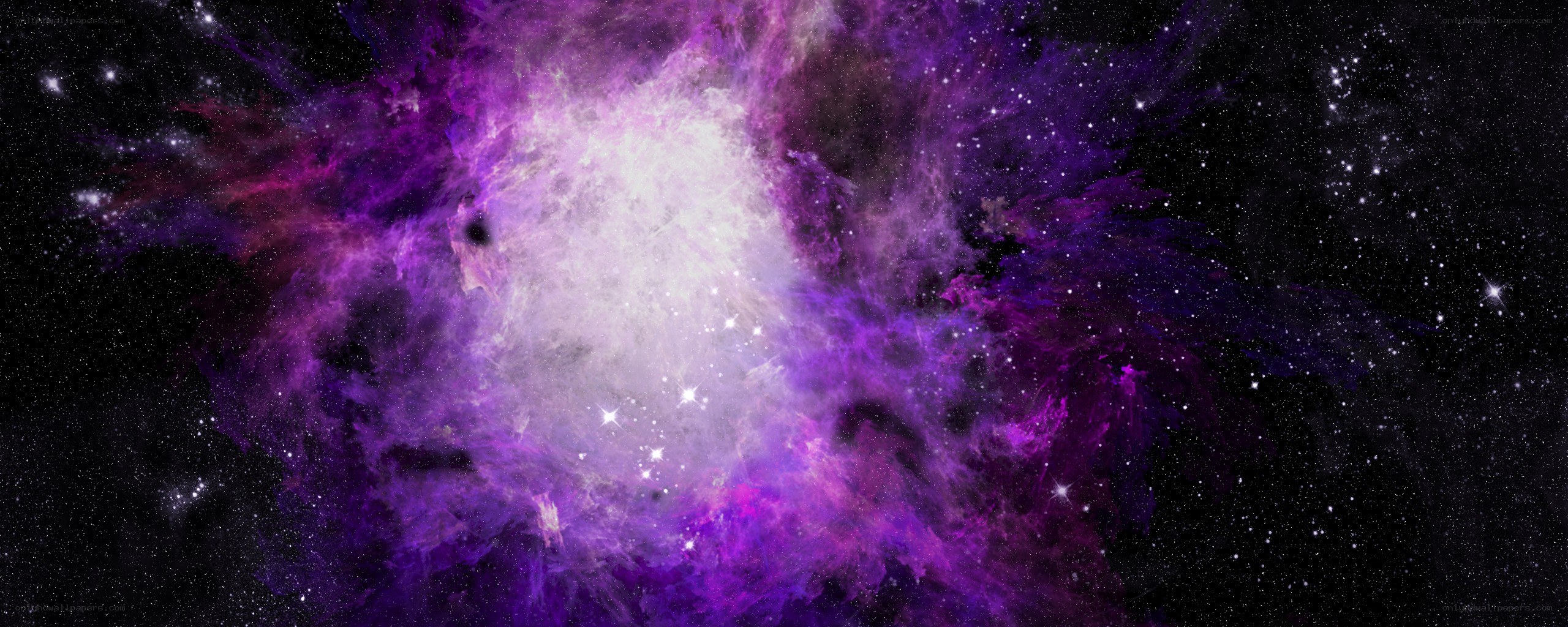 purple nebula in space