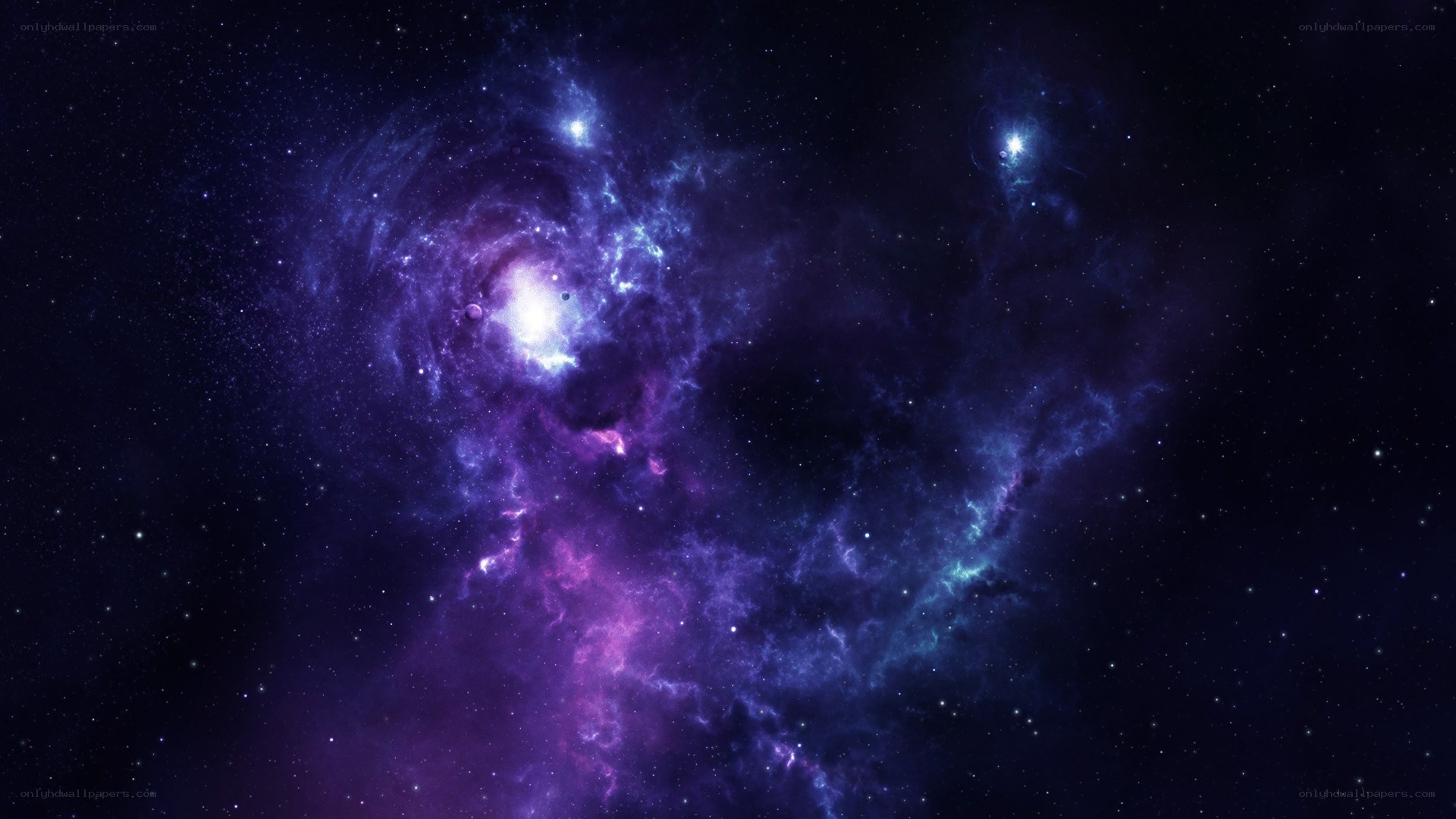 purple nebula in space