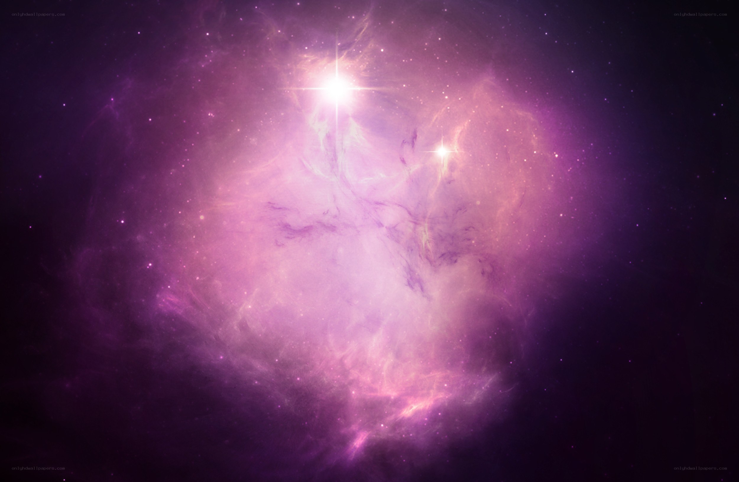 purple nebula in space