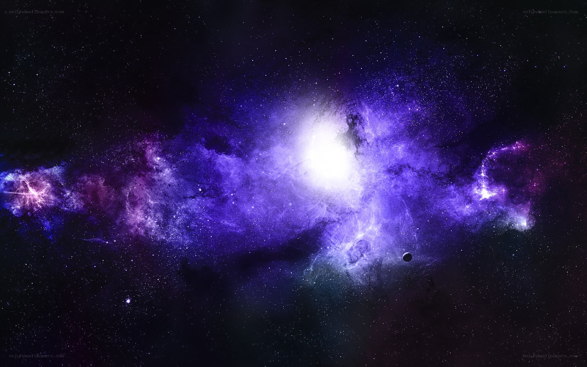 purple nebula in space