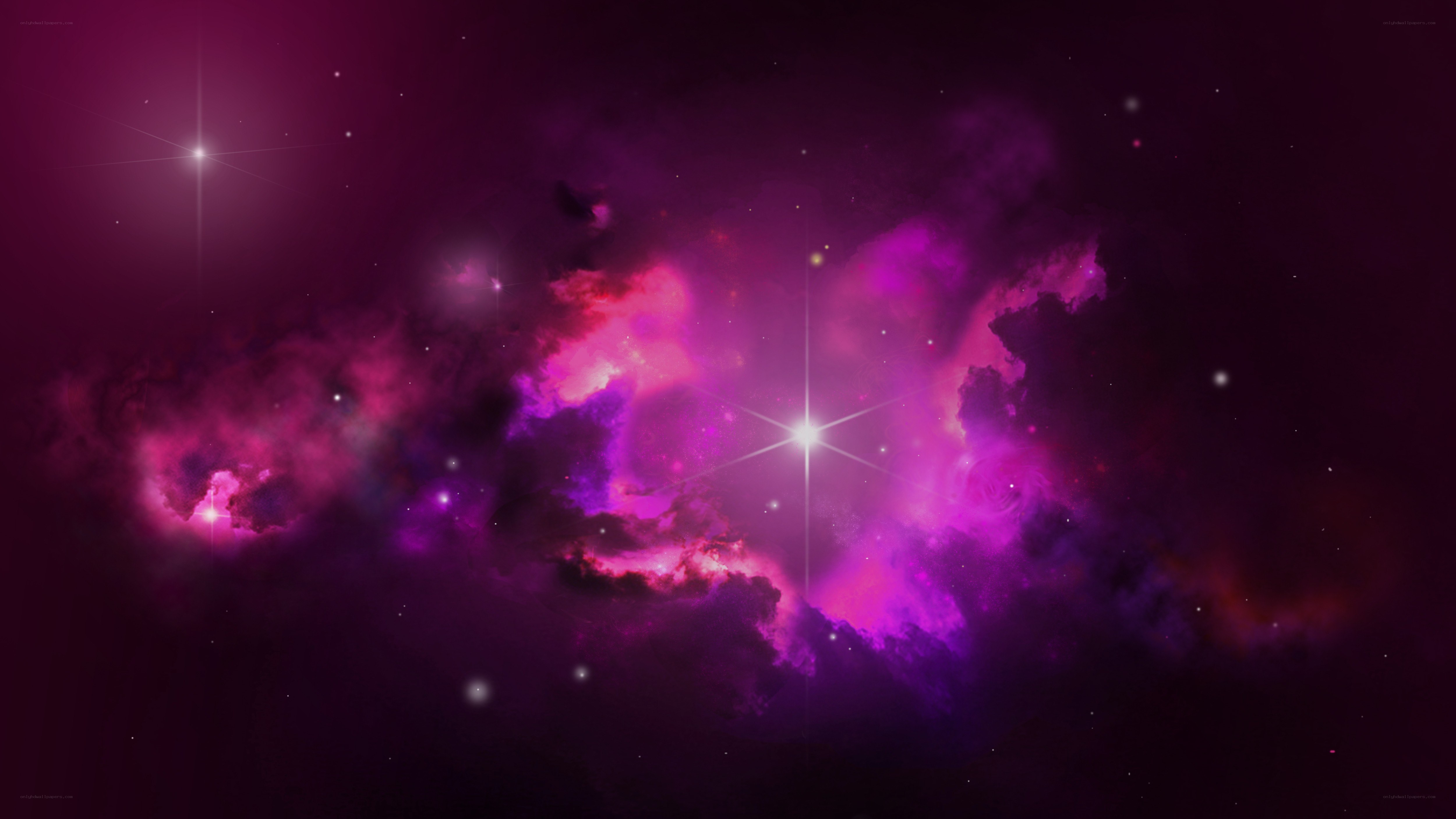 purple nebula in space