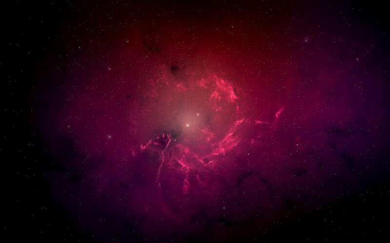 purple nebula in space