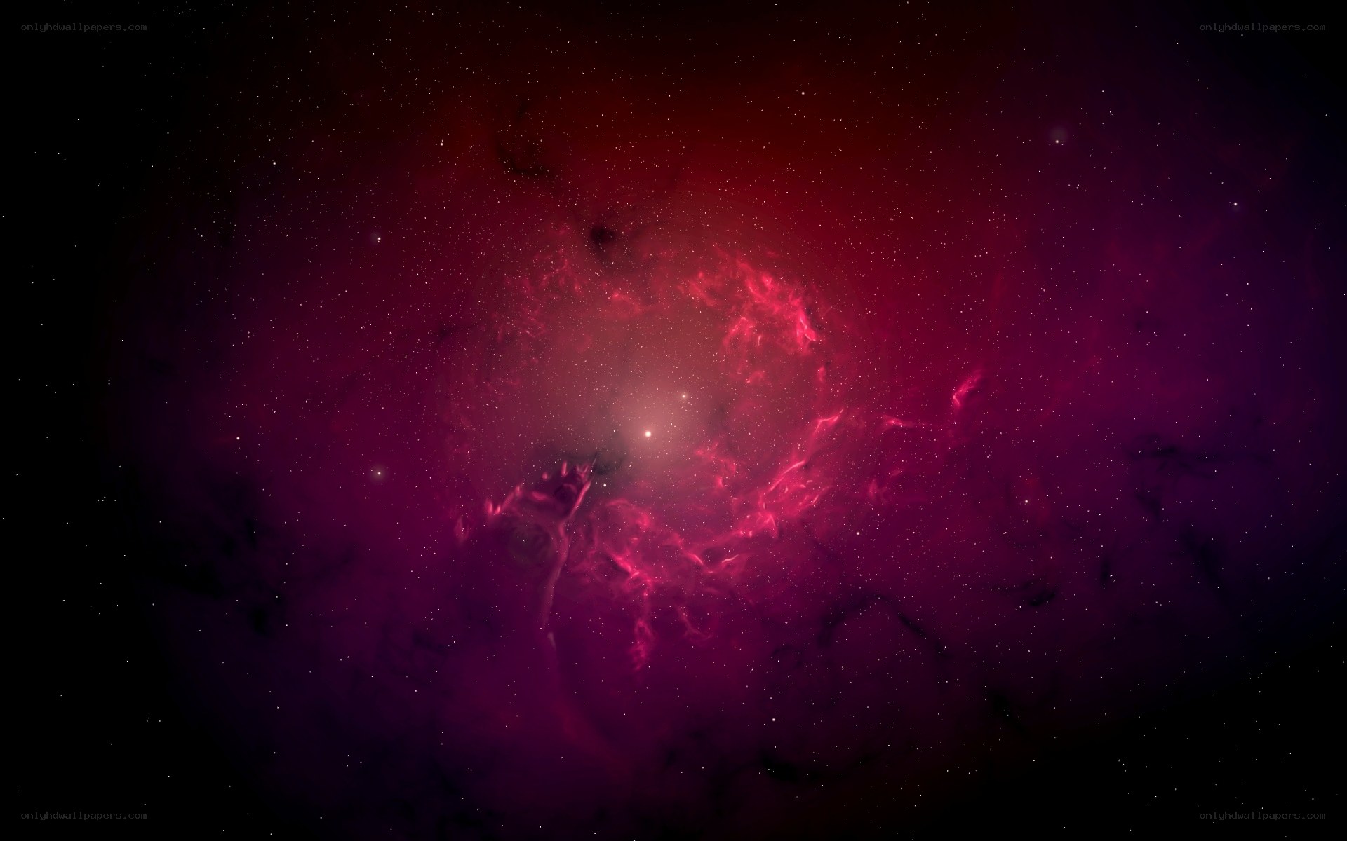 purple nebula in space