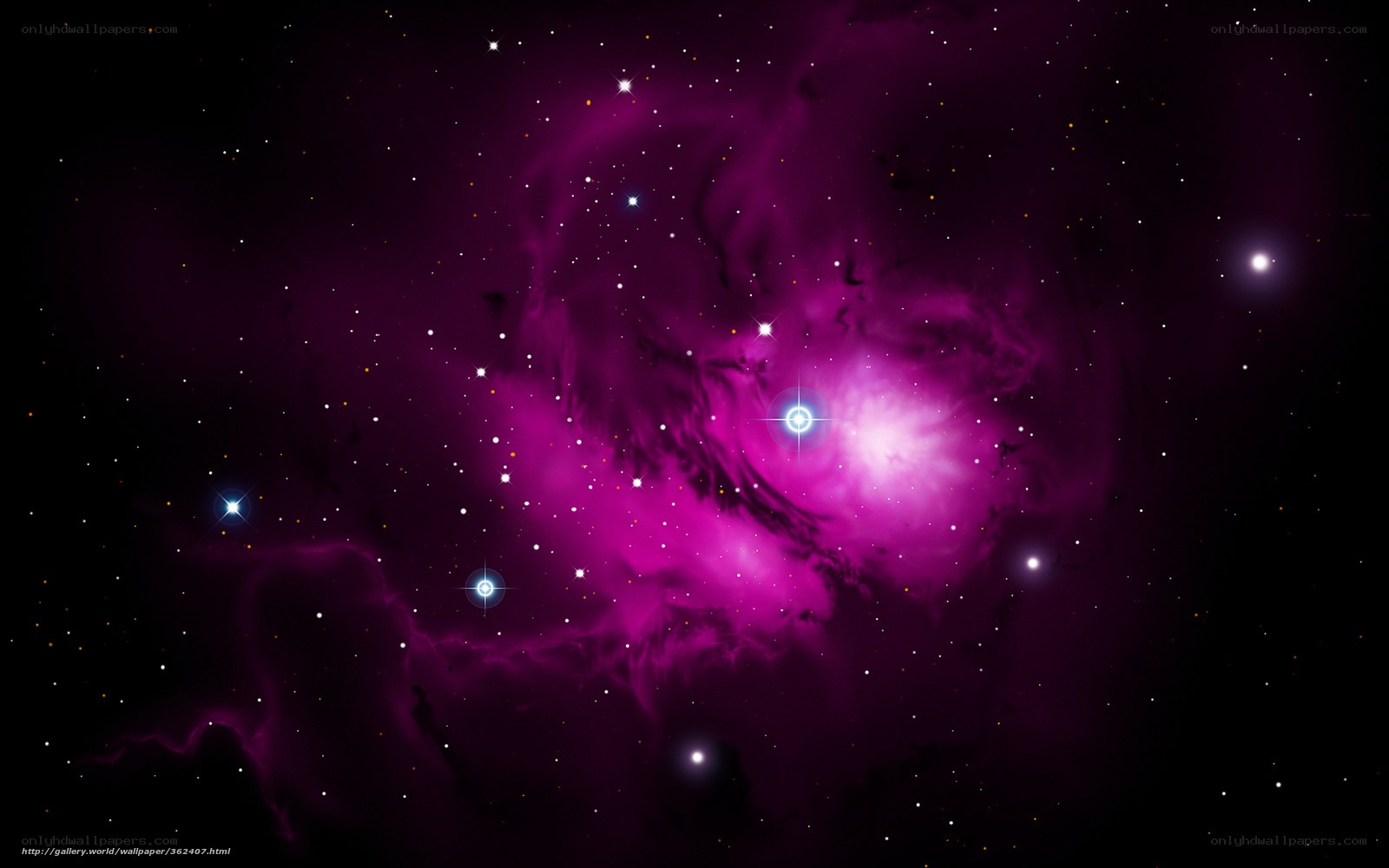 Purple Nebula in Space