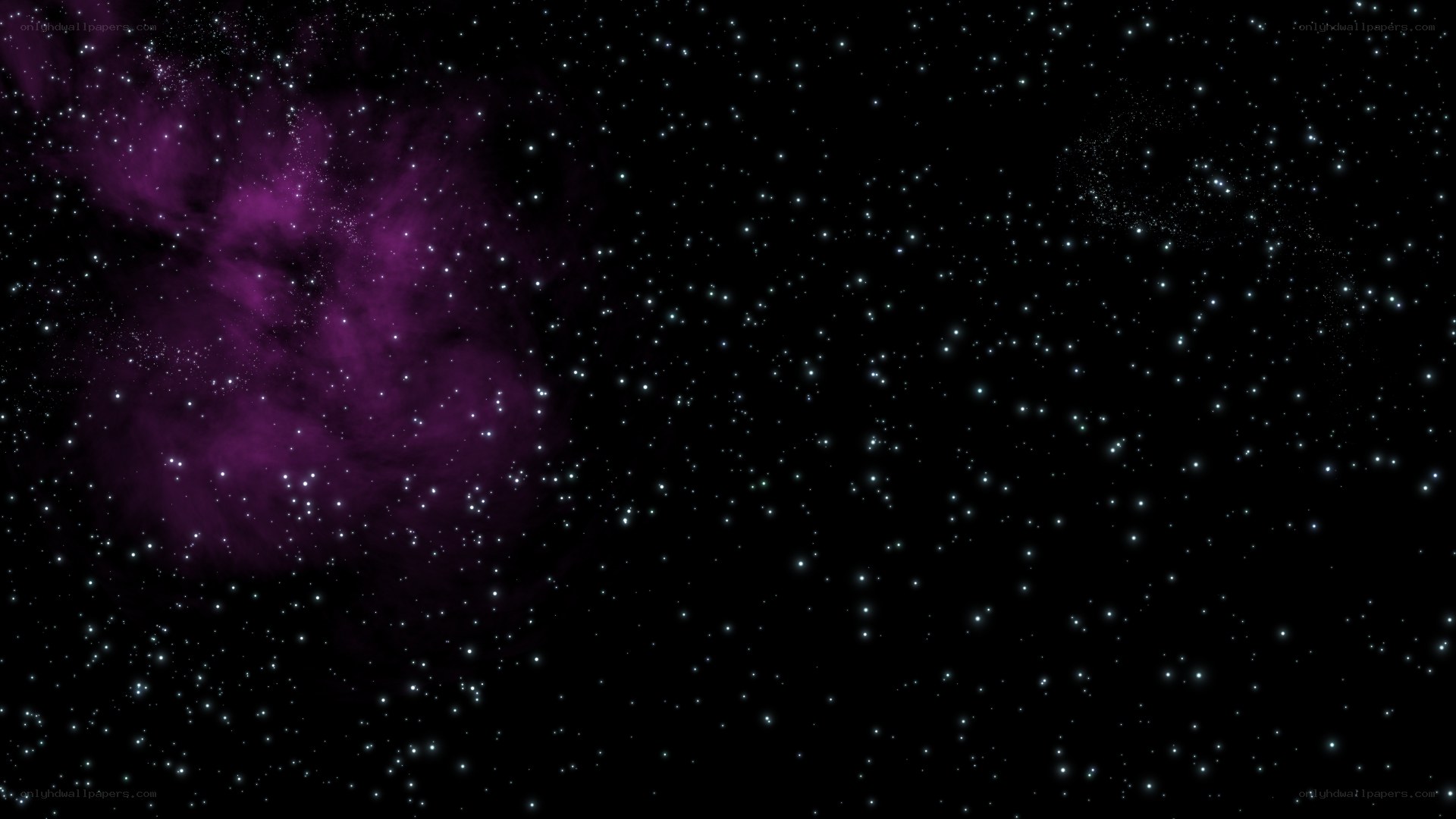 purple nebula in space