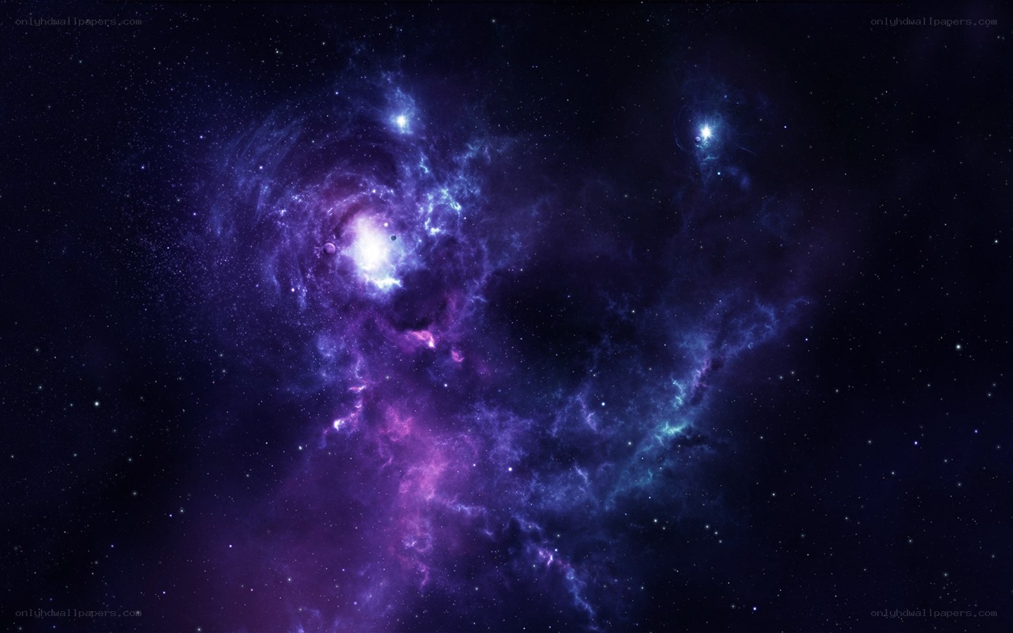 purple nebula in space