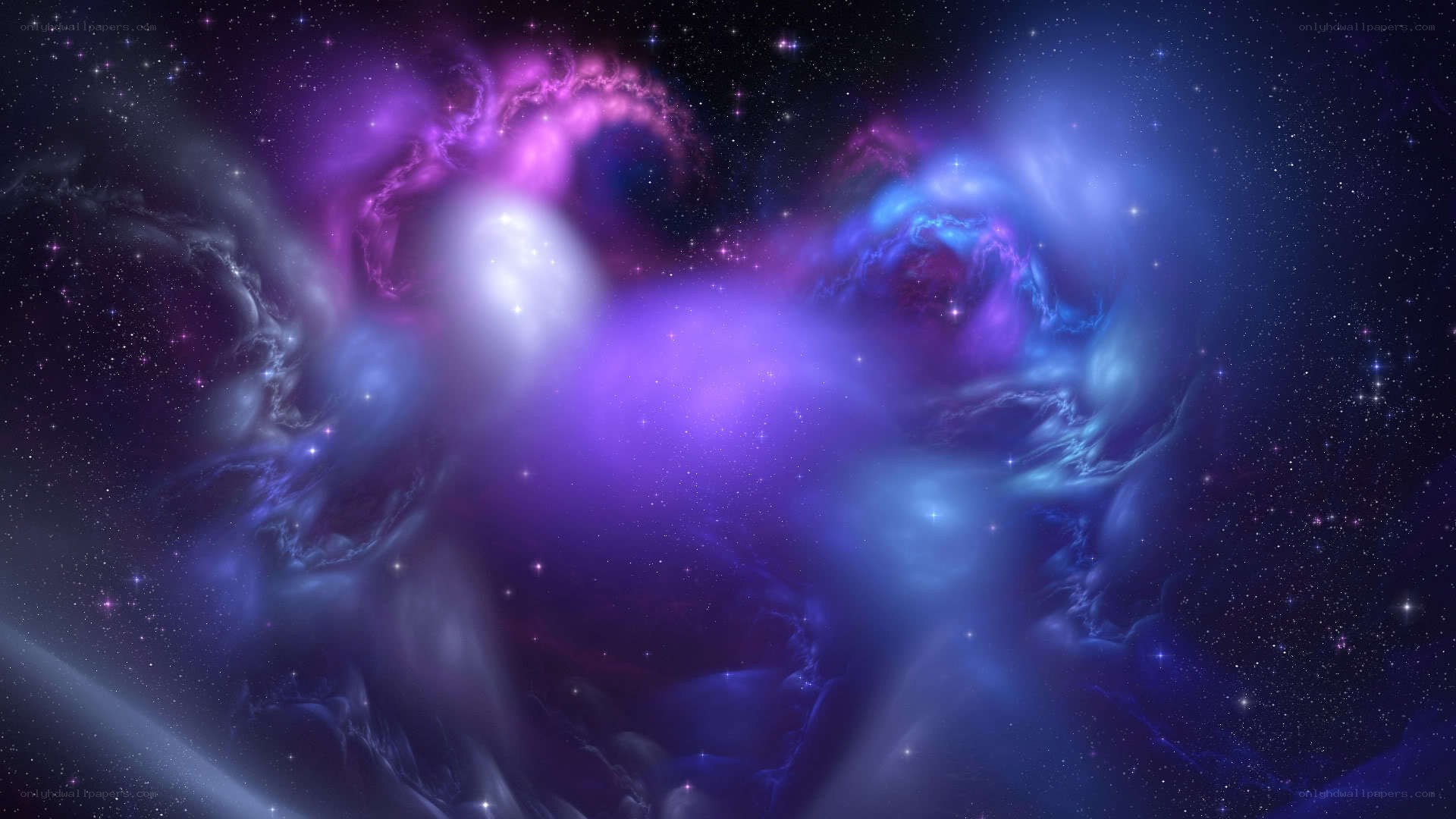 purple nebula in space