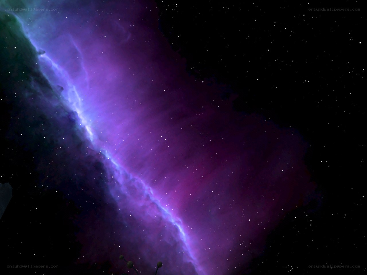 purple nebula in space