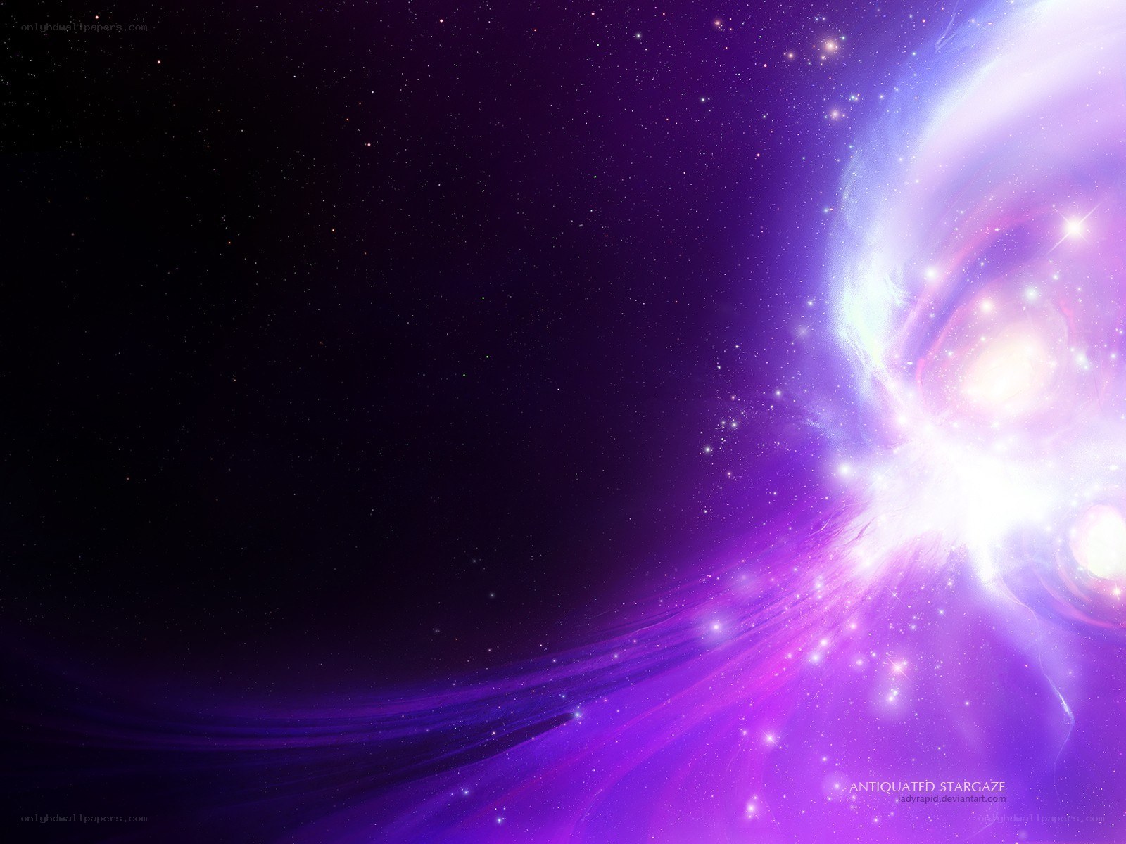 Purple Nebula in Space