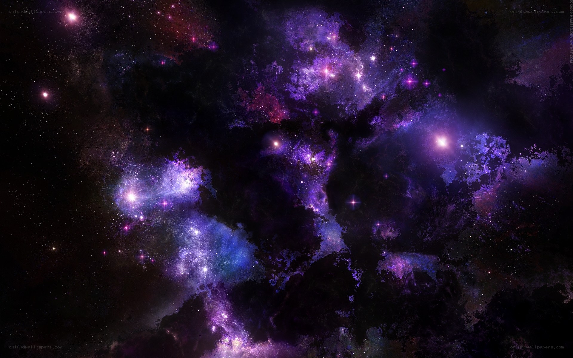 Purple Nebula in Space