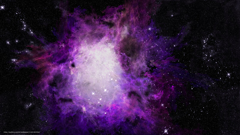Purple Nebula in Space