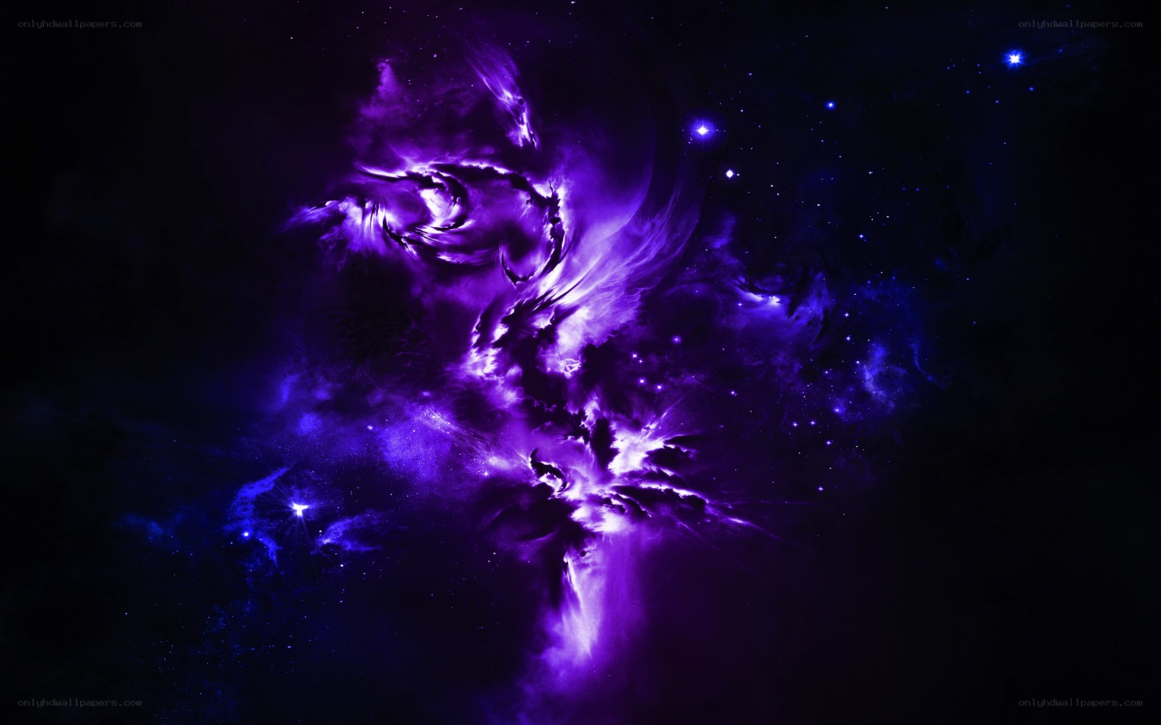 Purple Nebula in Space