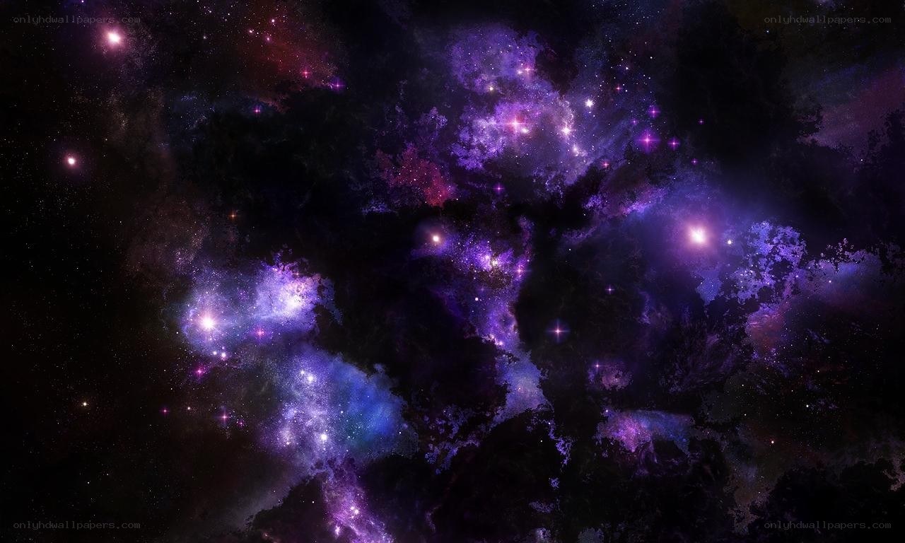 purple nebula in space