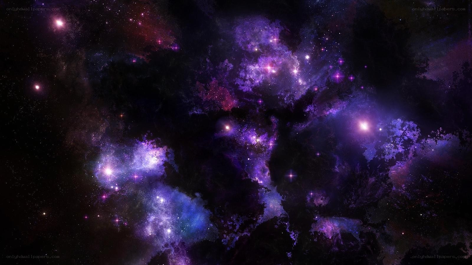 purple nebula in space
