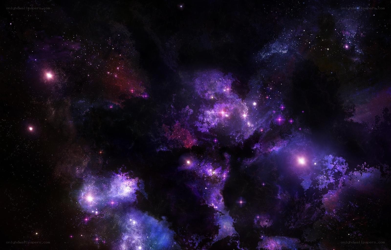 purple nebula in space