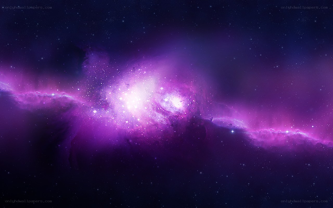purple nebula in space