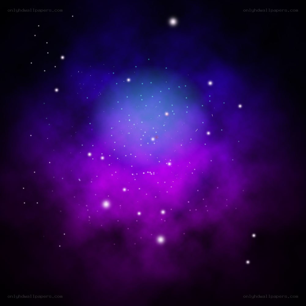 purple nebula in space