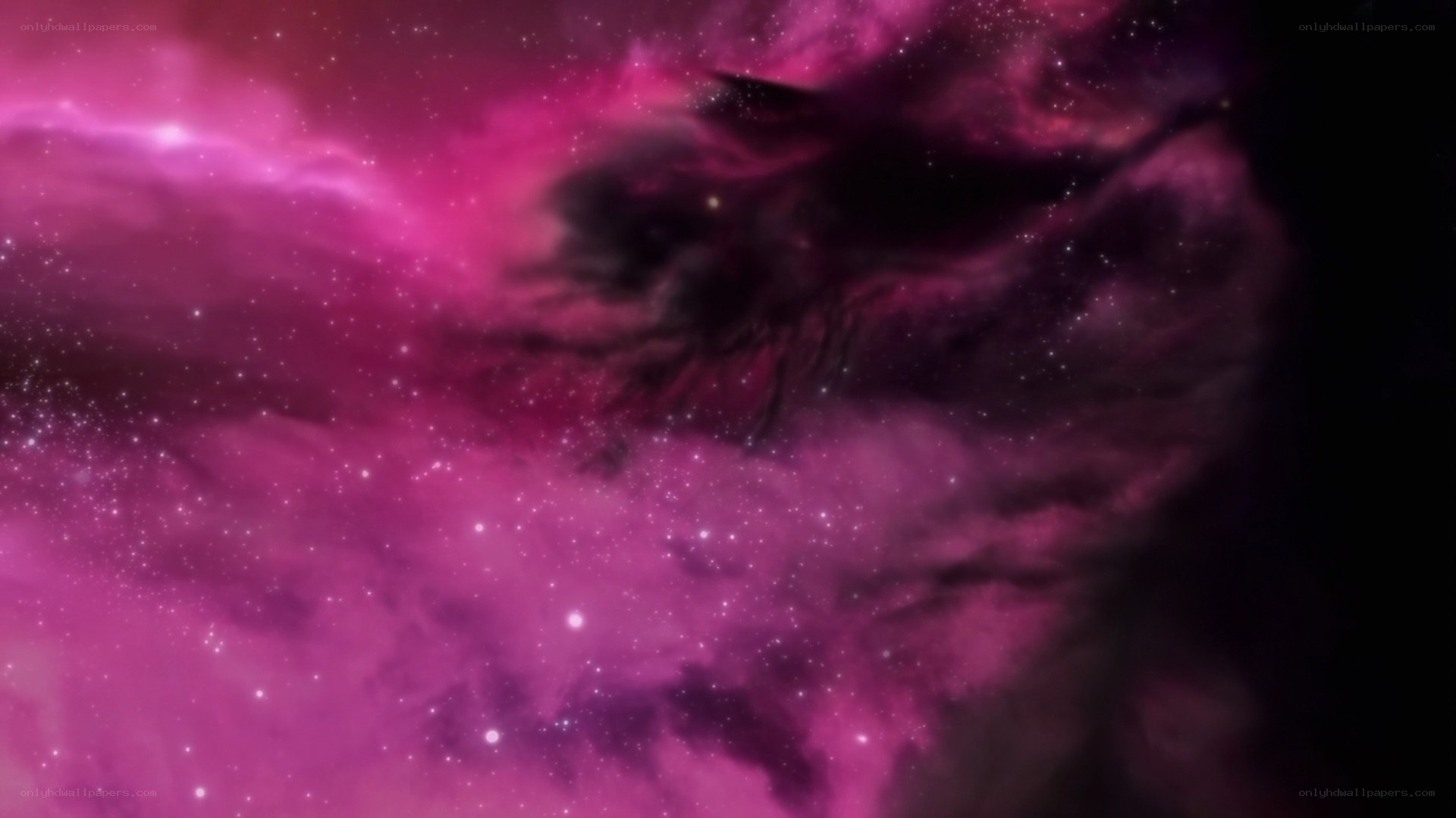 purple nebula in space