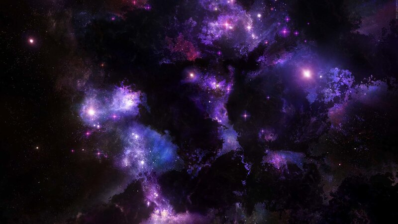 purple nebula in space
