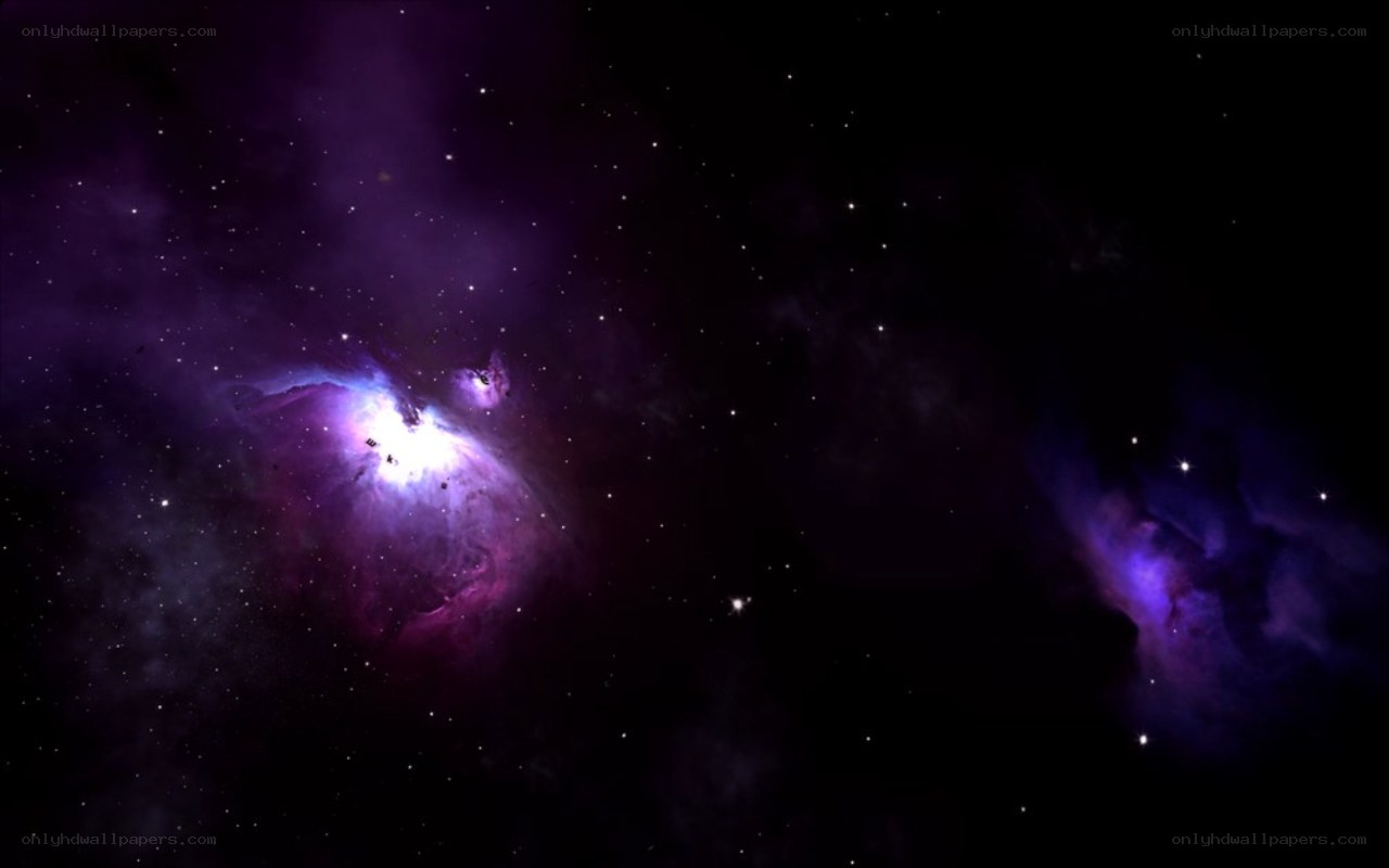 purple nebula in space