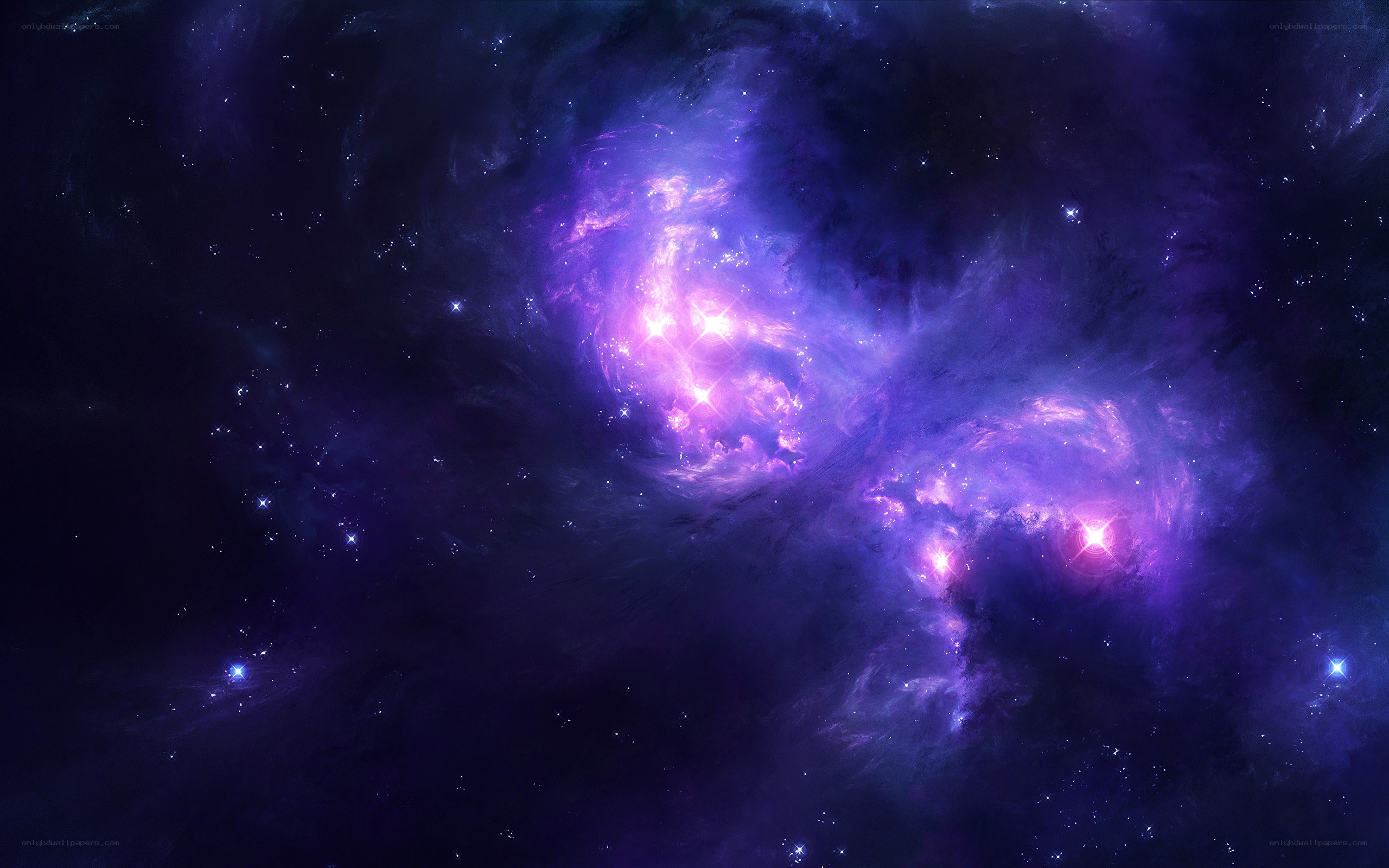 purple nebula in space