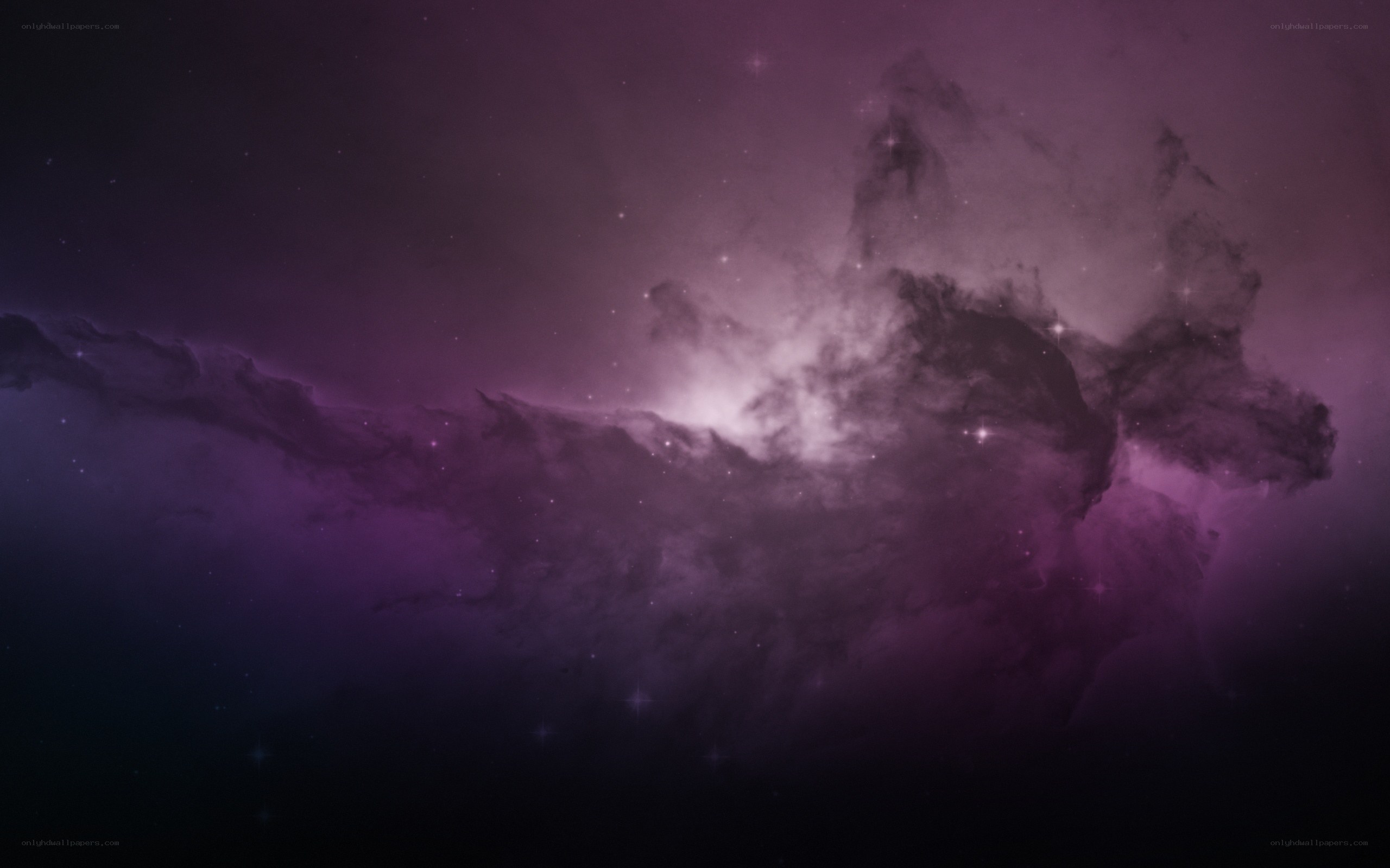 purple nebula in space