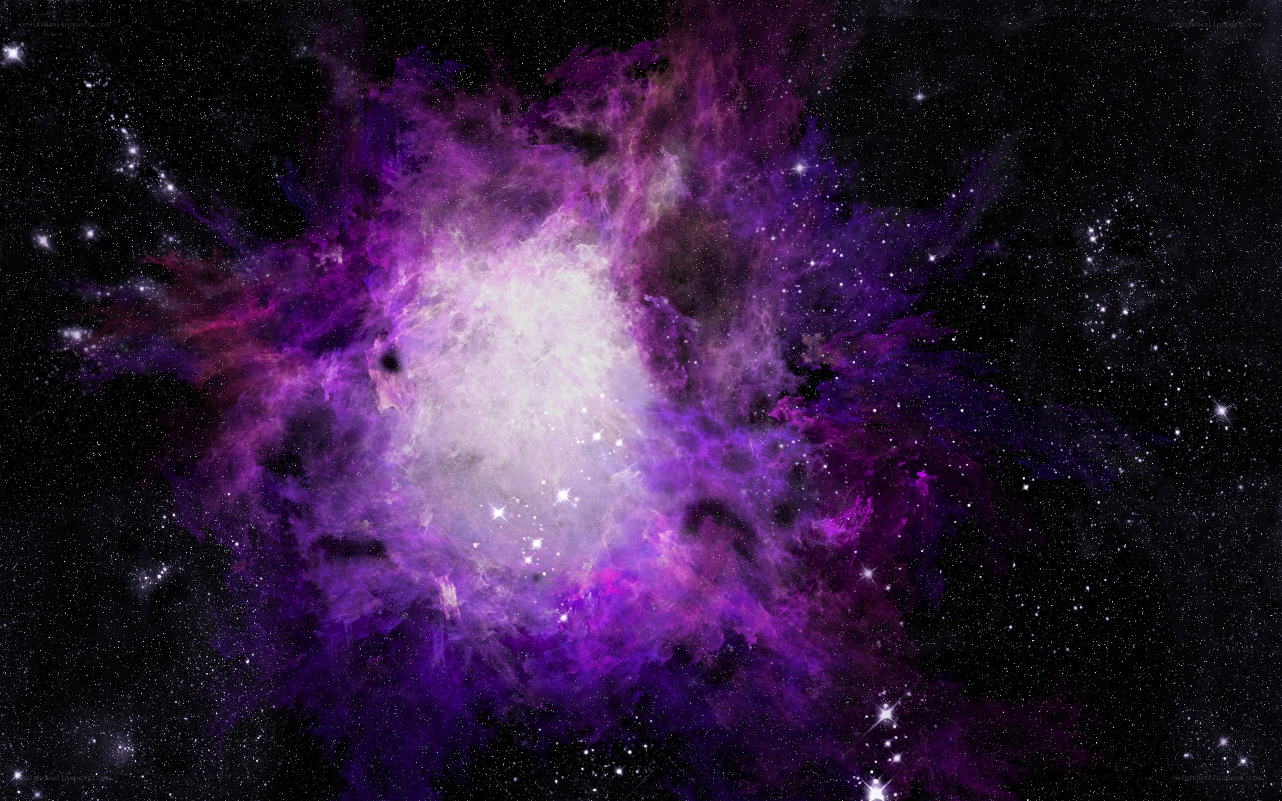 purple nebula in space