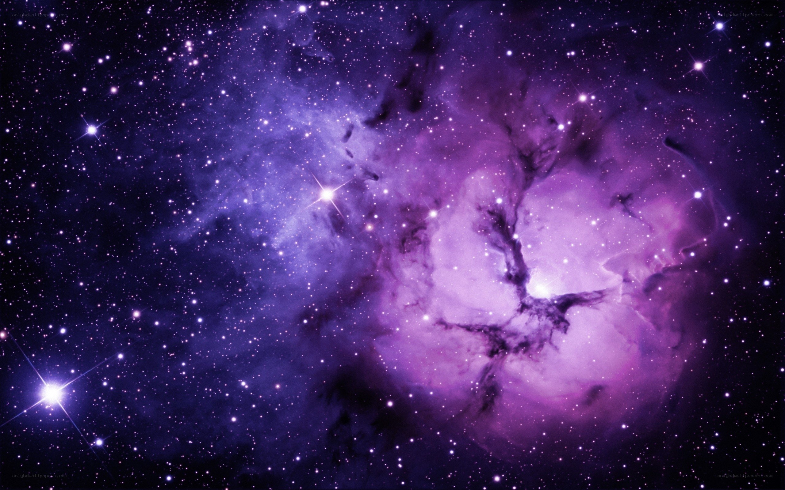 purple nebula in space