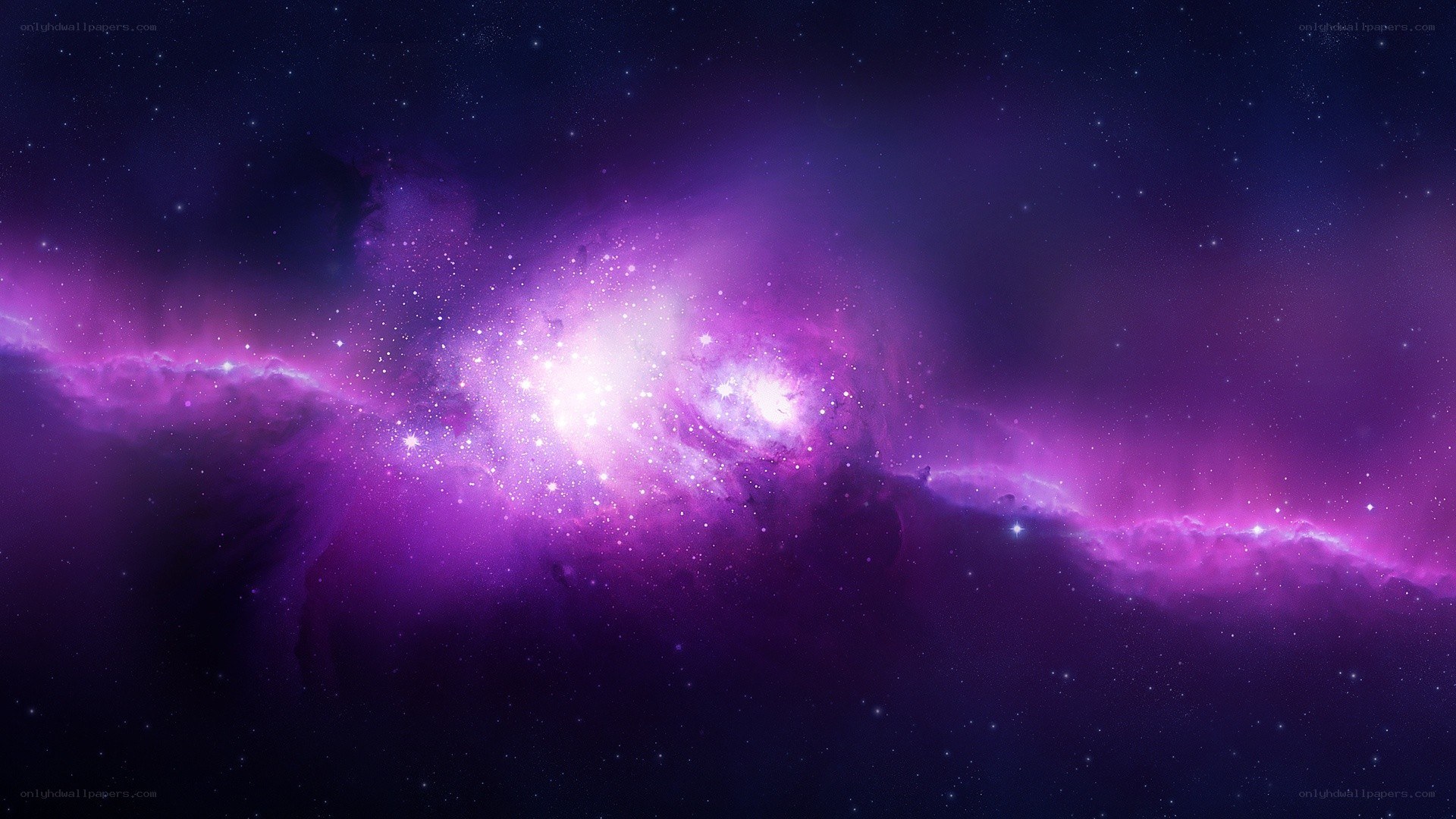 purple nebula in space