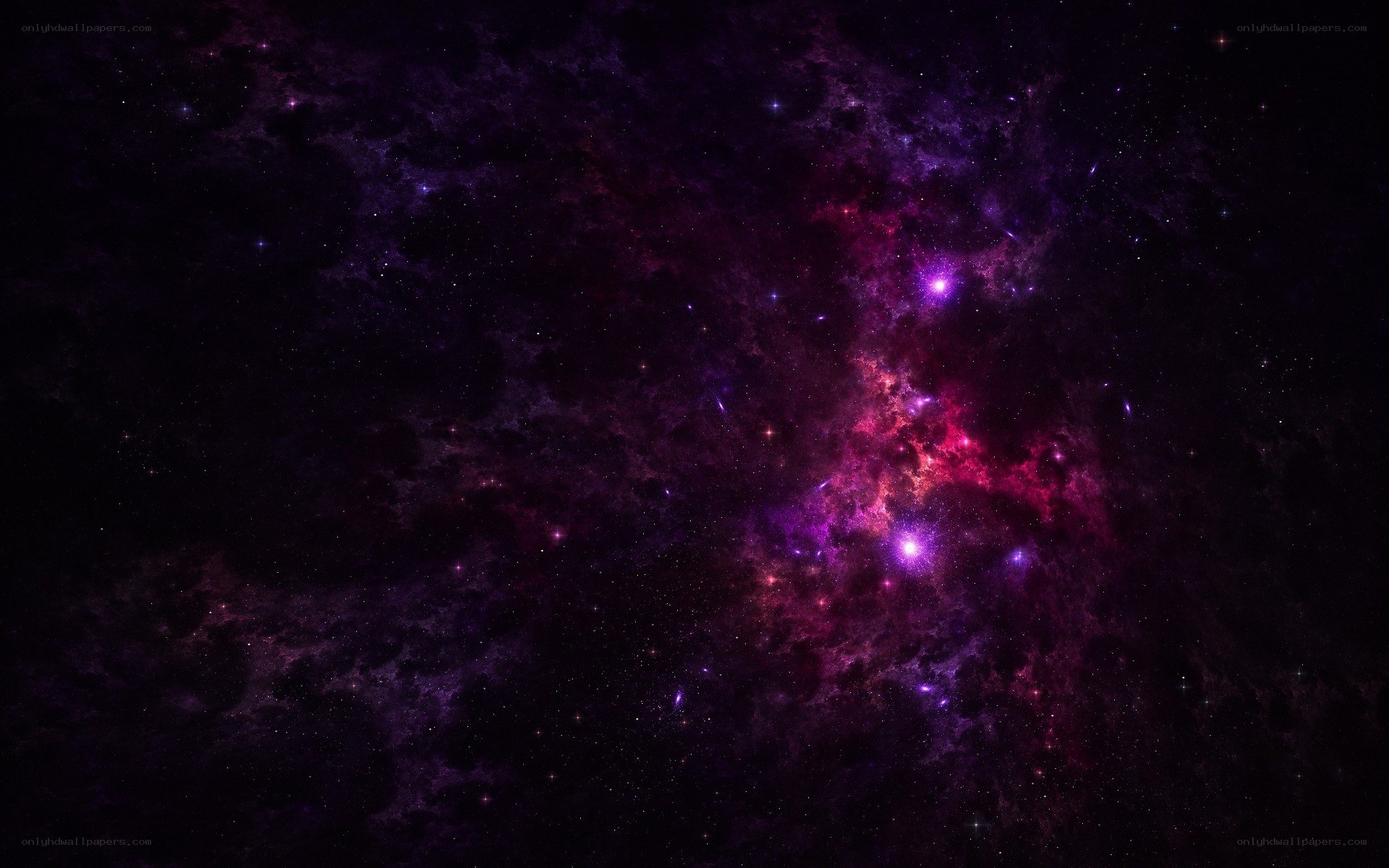 purple nebula in space