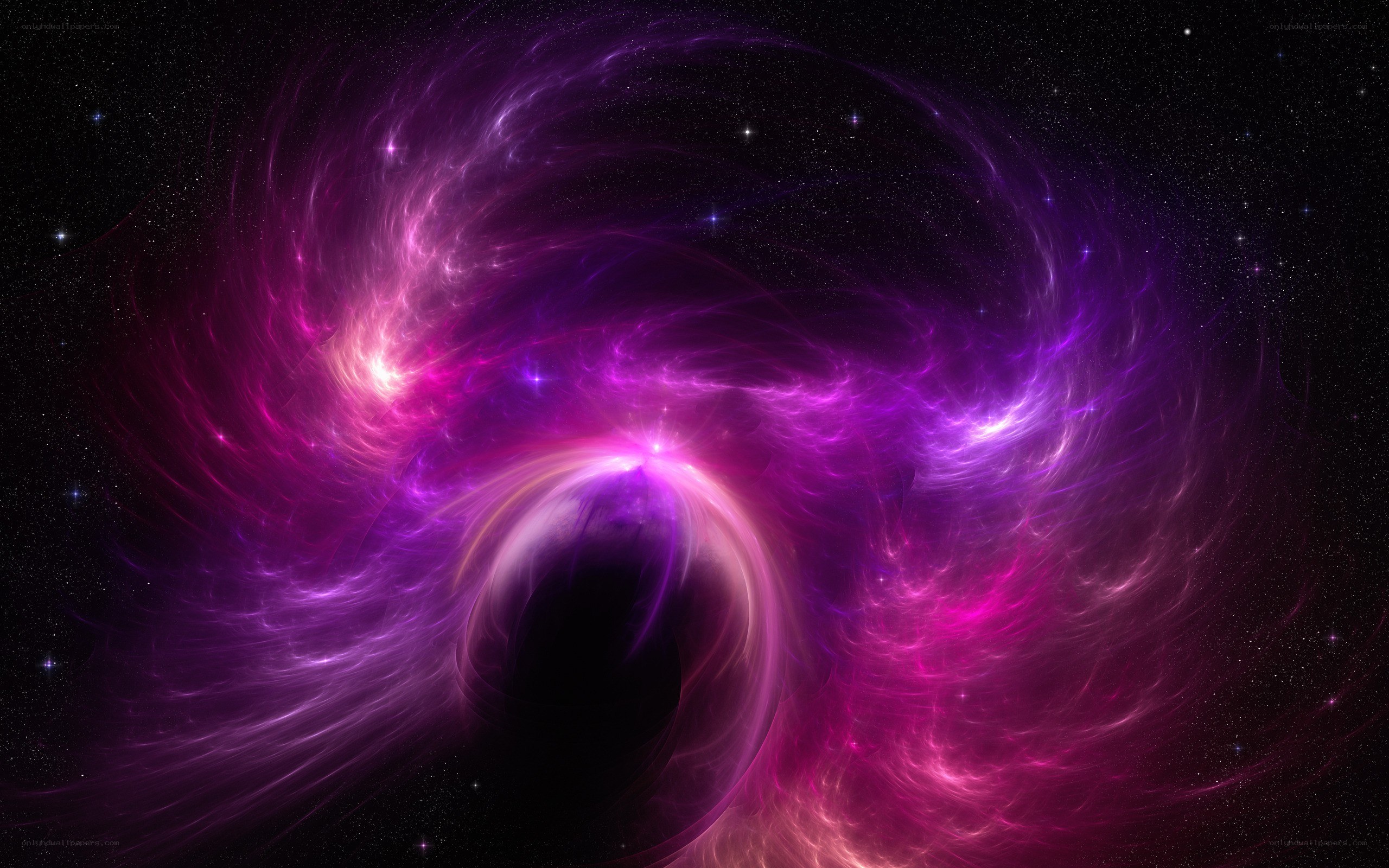 purple nebula in space