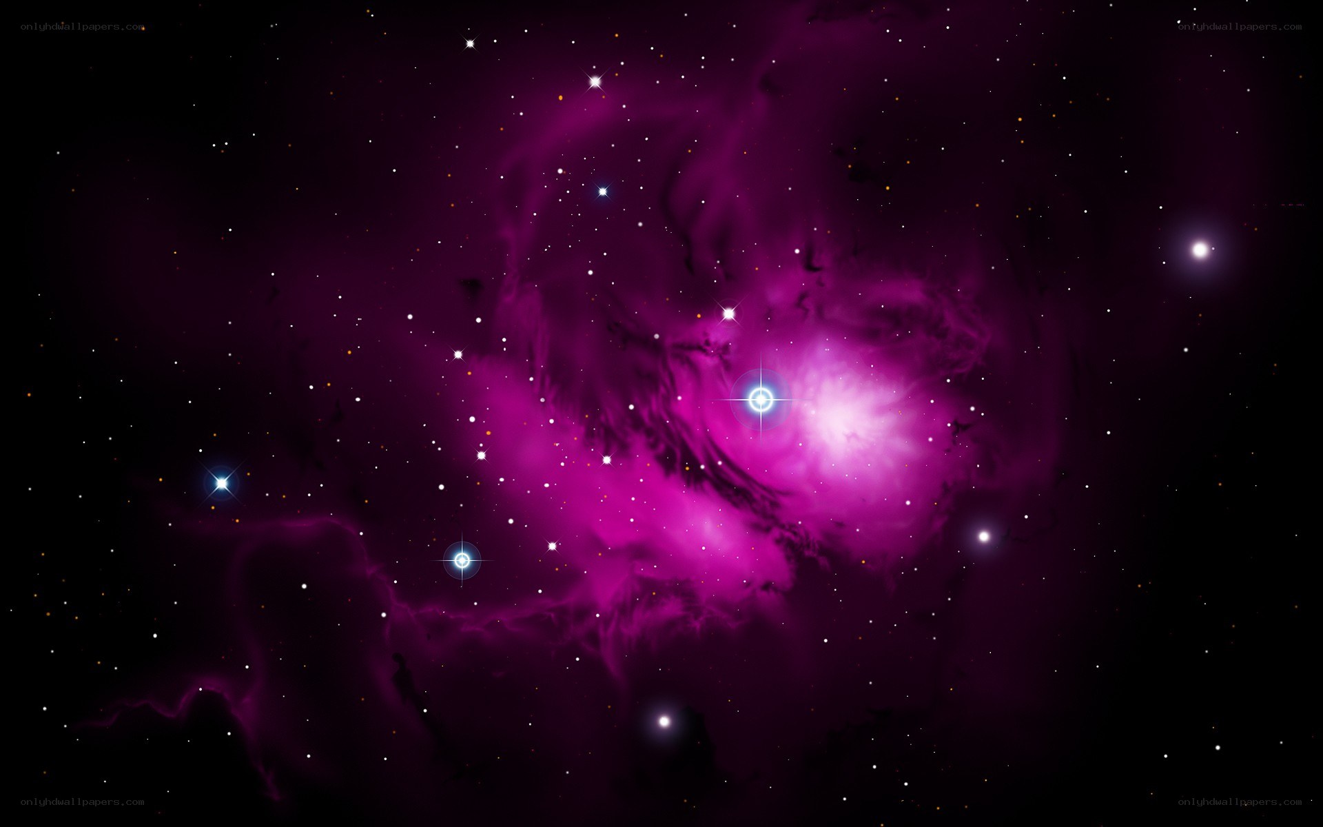 purple nebula in space