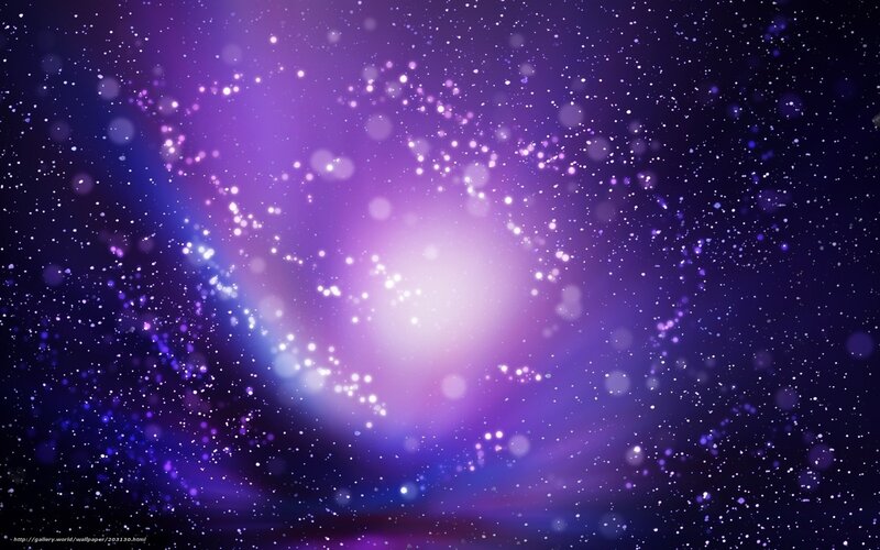 Purple Nebula in Space — Cosmic, Digital Art, Stars, Light