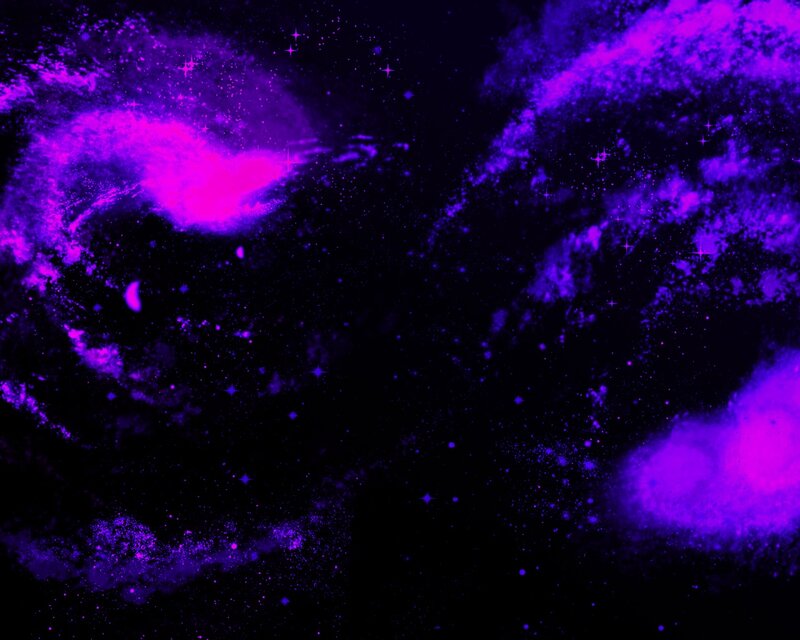 Purple Nebula in Space — Cosmic, Night, Digital Art, Stars, Gas Clouds