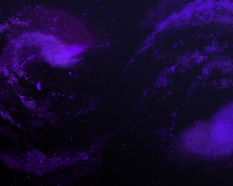 Purple Nebula in Space — Cosmic, Night, Digital Art
