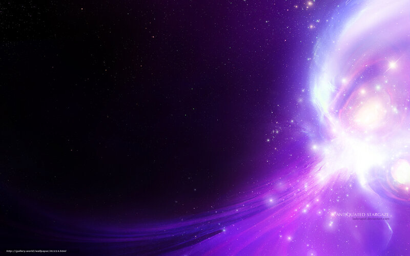 Purple Nebula in Space — Dramatic, Night
