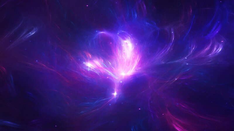 Purple Nebula in Space — Ethereal