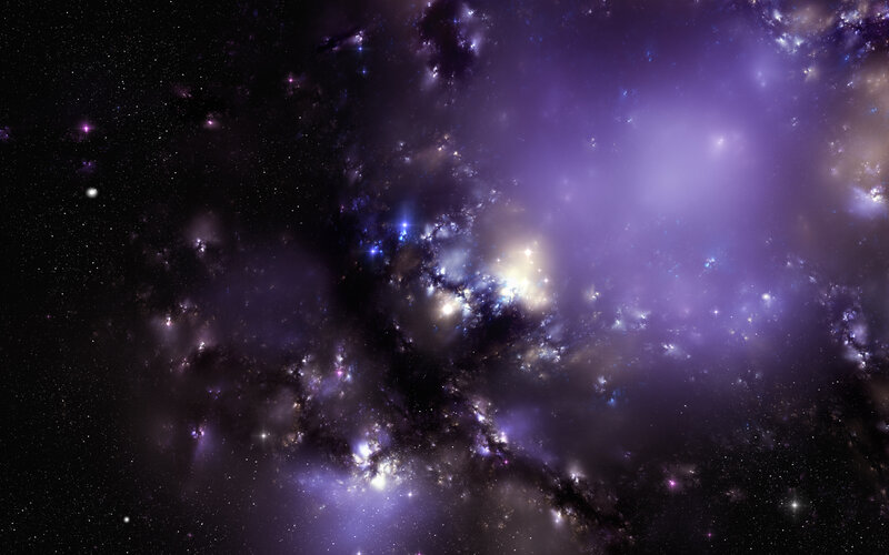 Purple Nebula in Space — Photograph
