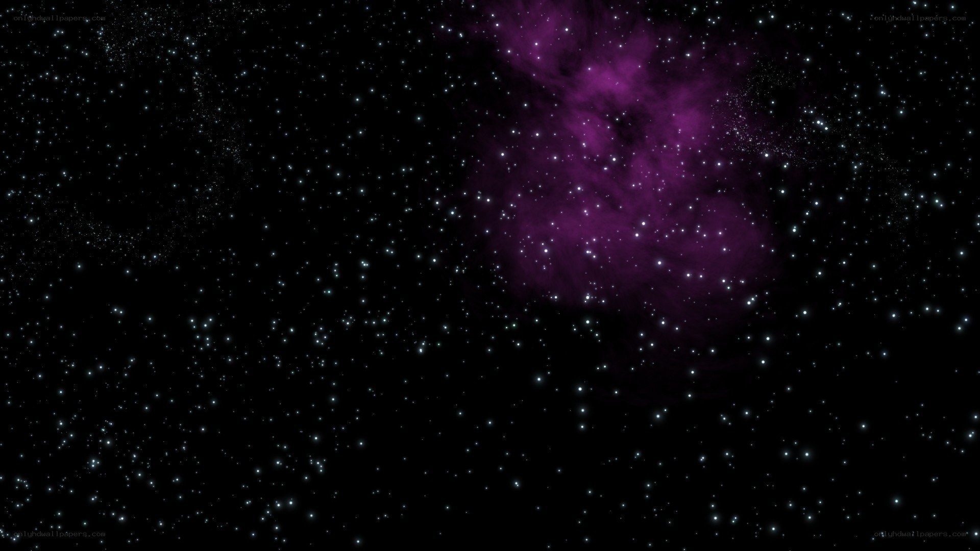 purple nebula in starfield