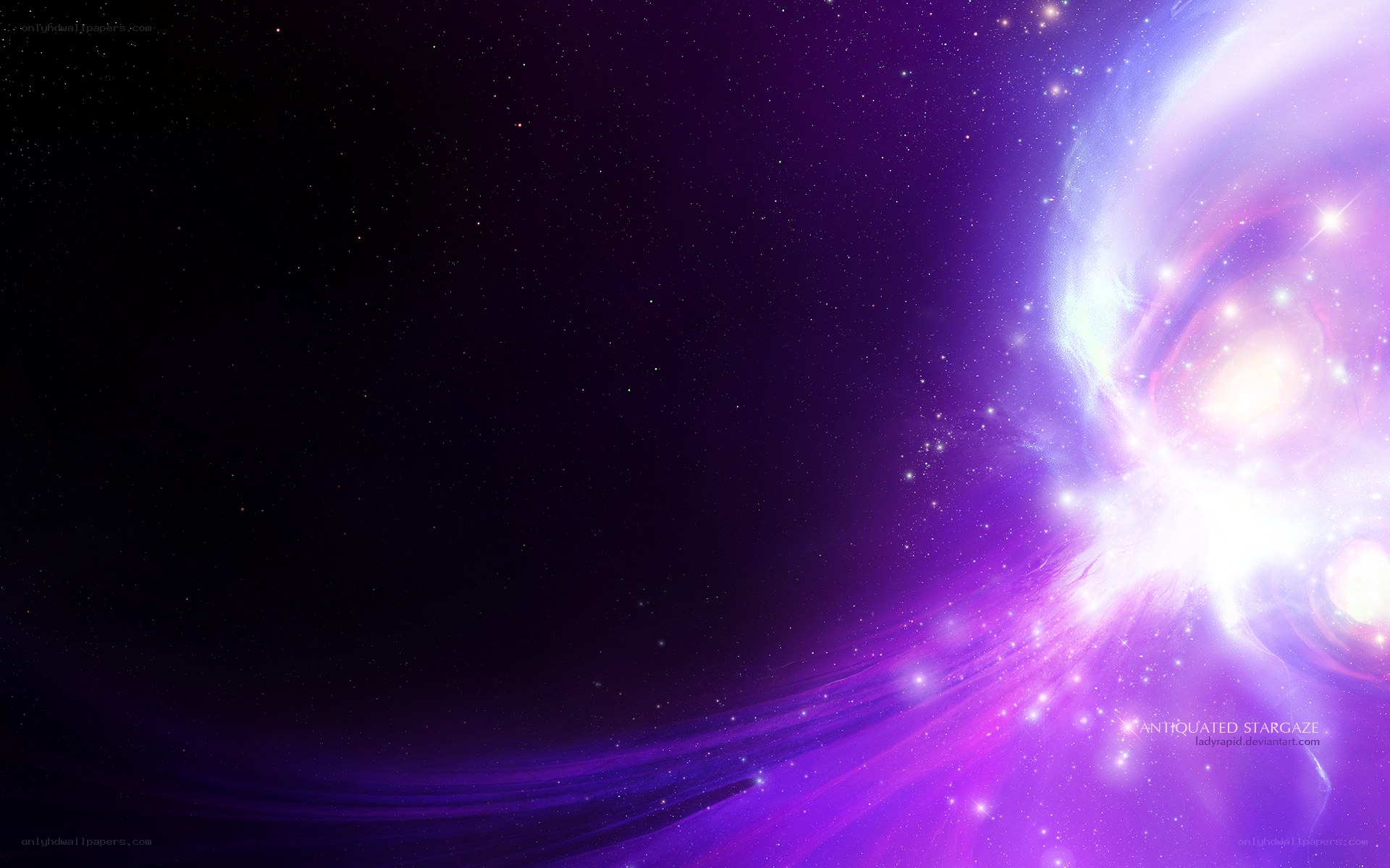 Purple Nebula Space Scene